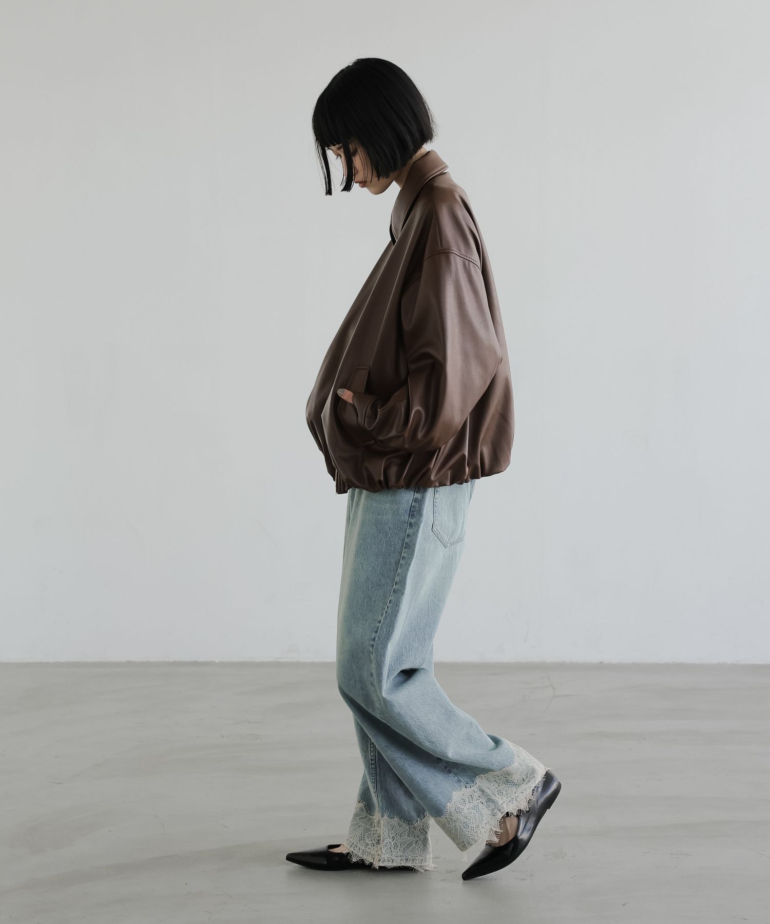 LOWRYS FARM「レースデニム」|デニム|