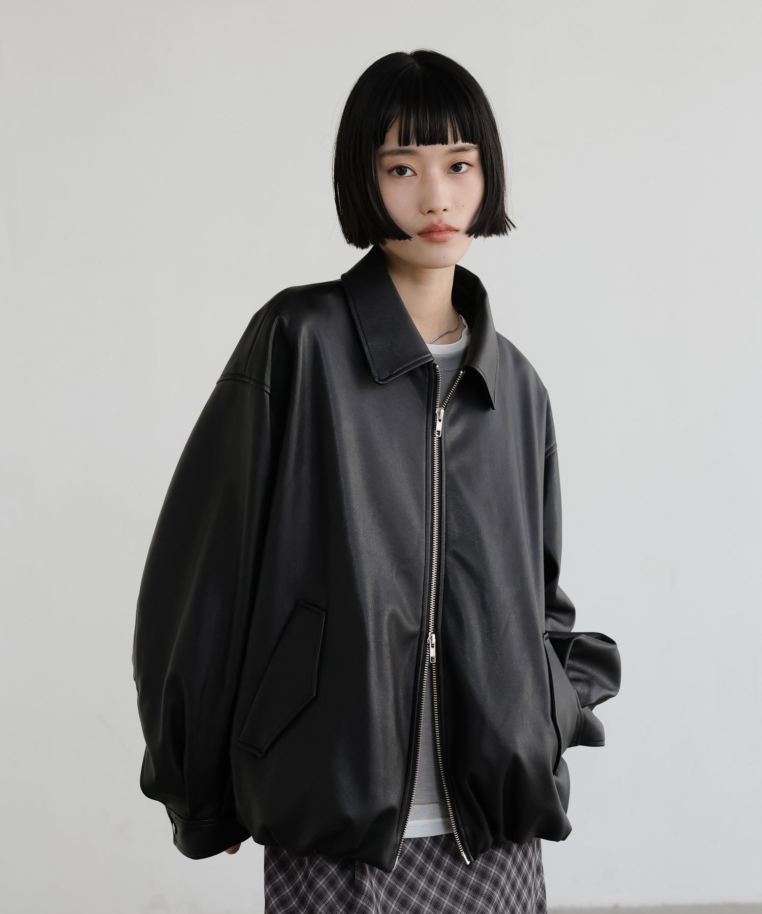 LOWRYS FARM「レザーバルーンブルゾン」|その他|