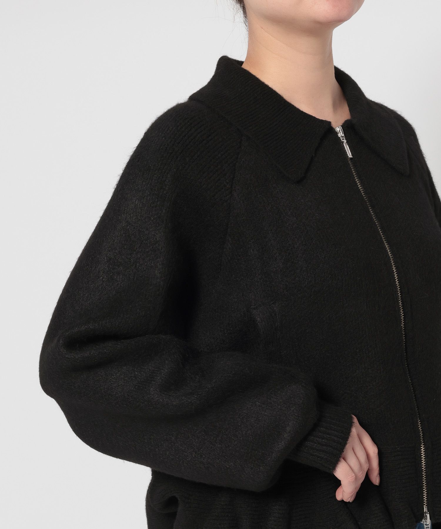 LOWRYS FARM「エリニットフリルブルゾン」|その他|