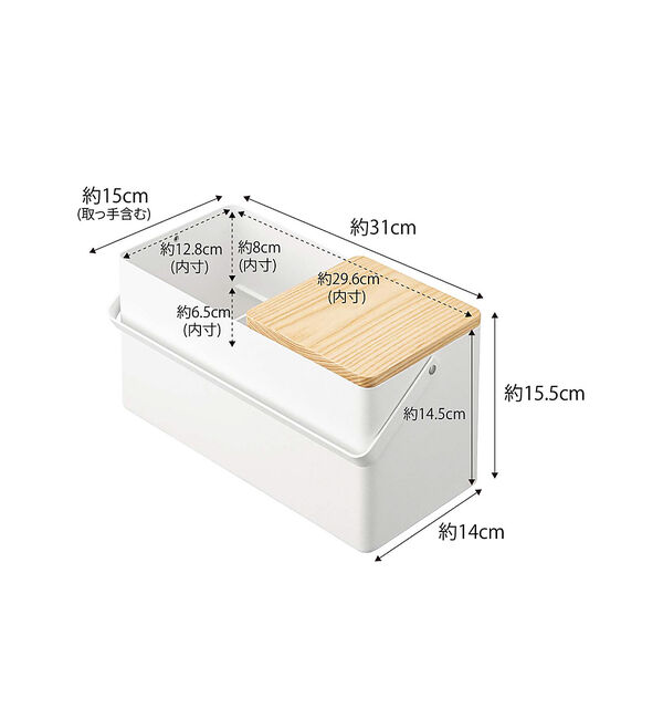 collex「【tower/タワー】メイクボックス　大容量　持ち運び　鏡付き」|その他|