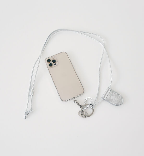 collex「【WEB限定】【BEAURE】レザーモバイル＆マスクストラップショルダー」|モバイルケース|シルバー