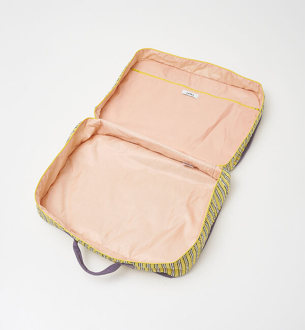 collex「ブロックプリント トラベルポーチL」|ポーチ|