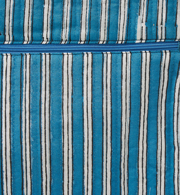 collex「ブロックプリント トラベルポーチL」|ポーチ|