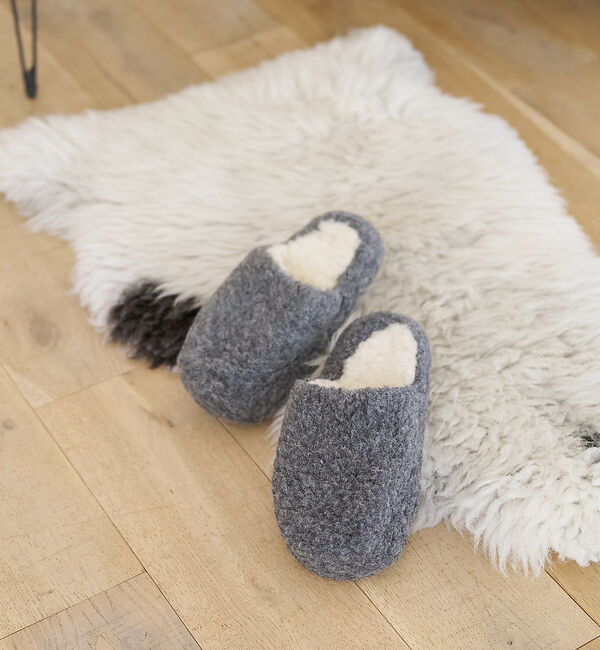 collex「【COLDBREAKER】 SLIPPER BASIC ボアルームシューズ」|本・CD・DVD|チャコールグレー