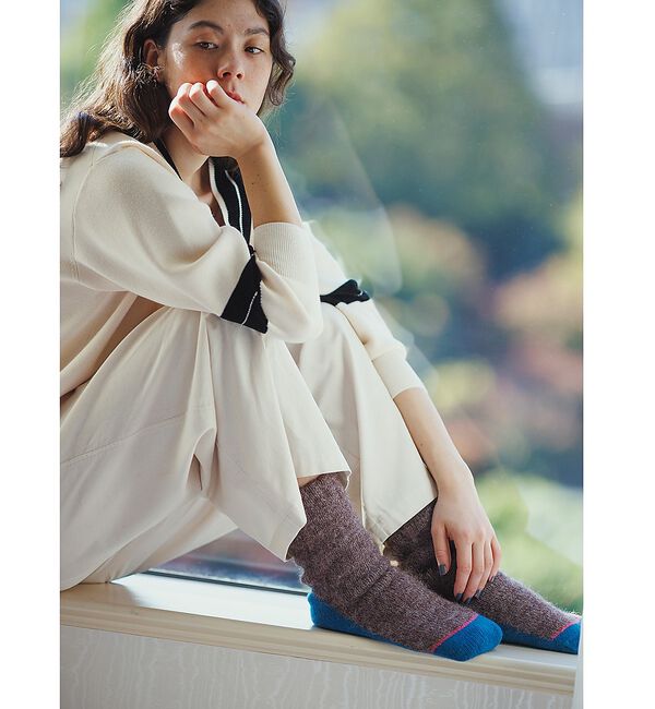 collex「【Setsuko Todoroki &times;collex】Room Socks Ted」|本・CD・DVD|ブラウン