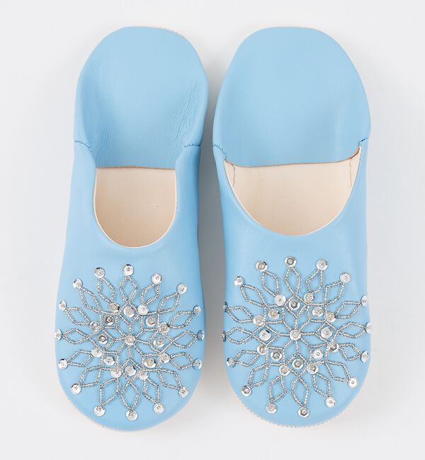 collex「ビーズバブーシュ 羊革 モロッコ製 スリッパ ルームシューズ 室内履き」|本・CD・DVD|