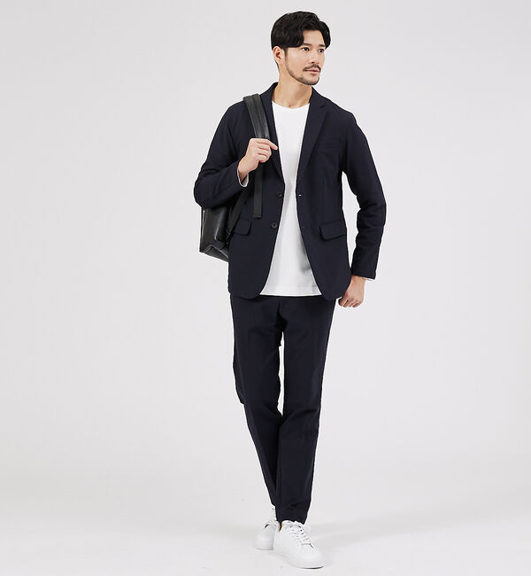 ABAHOUSE「【上下2点セット】SOLOTEX マルチファンクション 2WAYストレッチ セッ」|スーツ|ネイビー