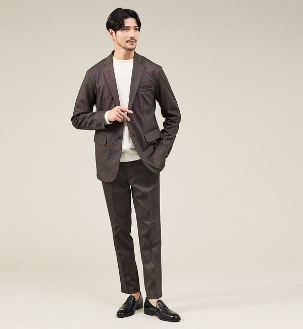 ABAHOUSE「【新型/上下2点セット】ポンチ セットアップ/スーツ ジャケット＆スラックス」|スーツ|その他