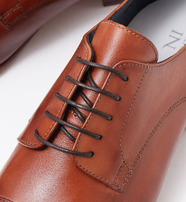 alfredoBANNISTER「【一部店舗＋WEB限定】レザーソール セミスクエア ストレートチップシューズ」|ビジネス・ドレスシューズ|