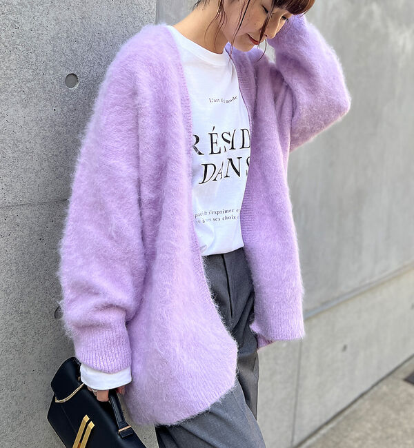 Rouge vif「シャギーニットカーディガン」|カーディガン|