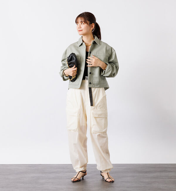 Rouge vif「ショート丈ビッグフラップコクーンブルゾン」|ブルゾン・スタジャン|