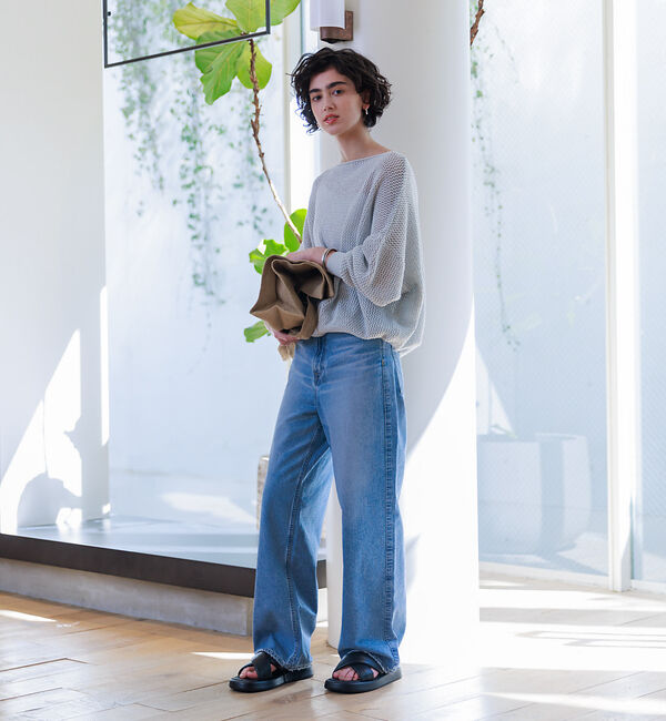 Rouge vif「ラメメッシュワイドニットプルオーバー」|ニット・セーター|