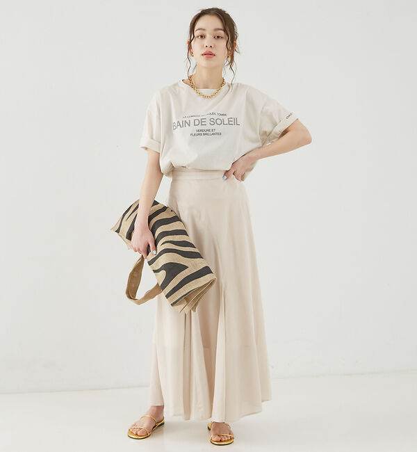 Rouge vif「フィブリルローン切り替えマキシスカート」|スカート|