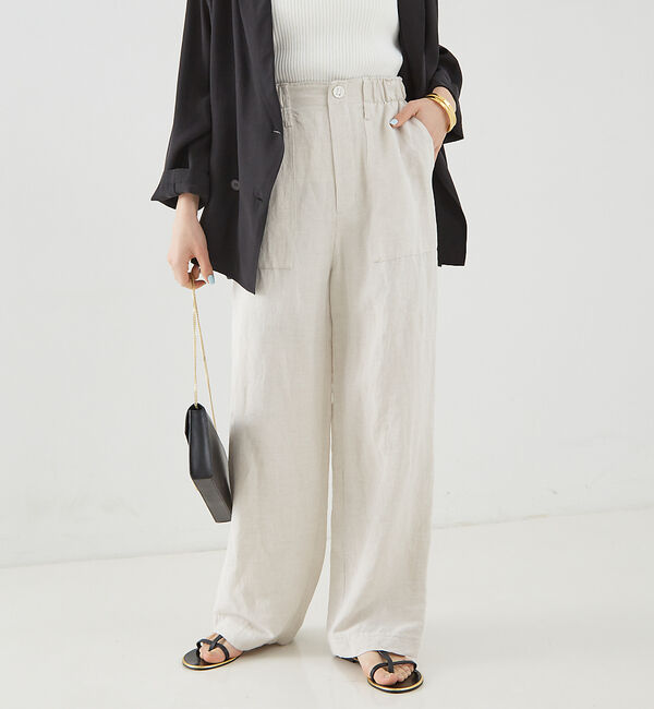 Rouge vif「【追加】レーヨンリネンベイカーイージーパンツ」|その他|