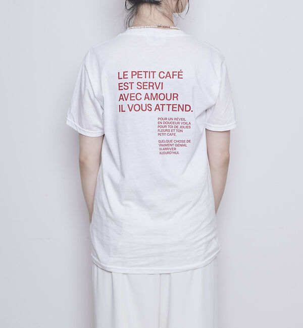 Rouge vif「前後ロゴコンパクトT」|Tシャツ・カットソー|