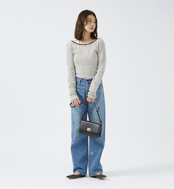 Rouge vif「【Robert P. Miller】パネルリブ バックオープンロンT / 背あき」|Tシャツ・カットソー|