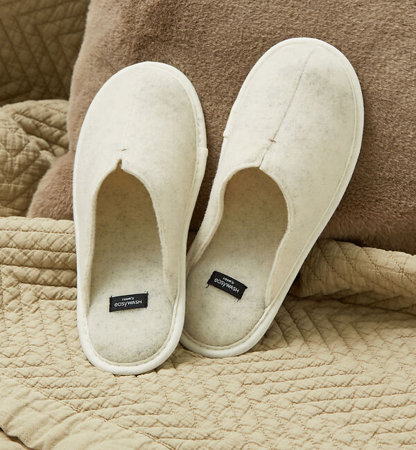 Rouge vif「【room's easyWASH /ルームズ イージーウォッシュ】スリッパ /」|本・CD・DVD|アイボリー