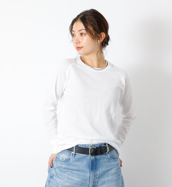 Rouge vif「【JEMORGAN / ジェーイーモーガン】ワッフルラグランロンＴ / パック入」|Tシャツ・カットソー|