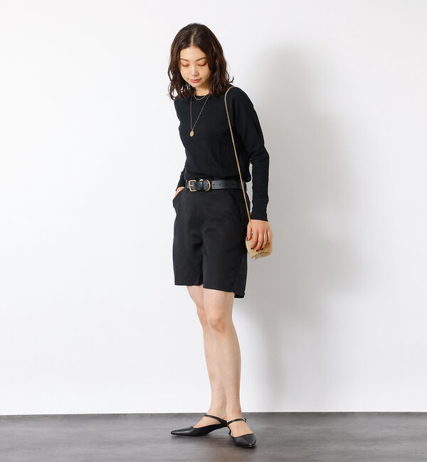 Rouge vif「【JEMORGAN / ジェーイーモーガン】ワッフルラグランロンＴ / パック入」|Tシャツ・カットソー|