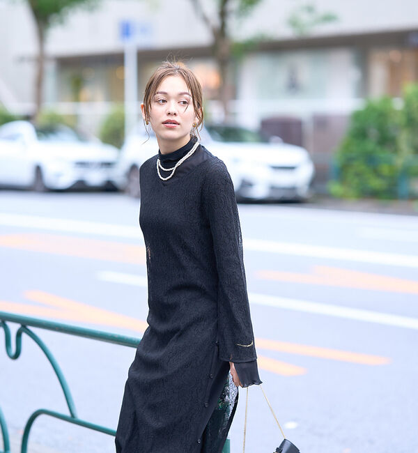 Rouge vif「前後２WAYサイドスリットレースワンピース」|ワンピース|