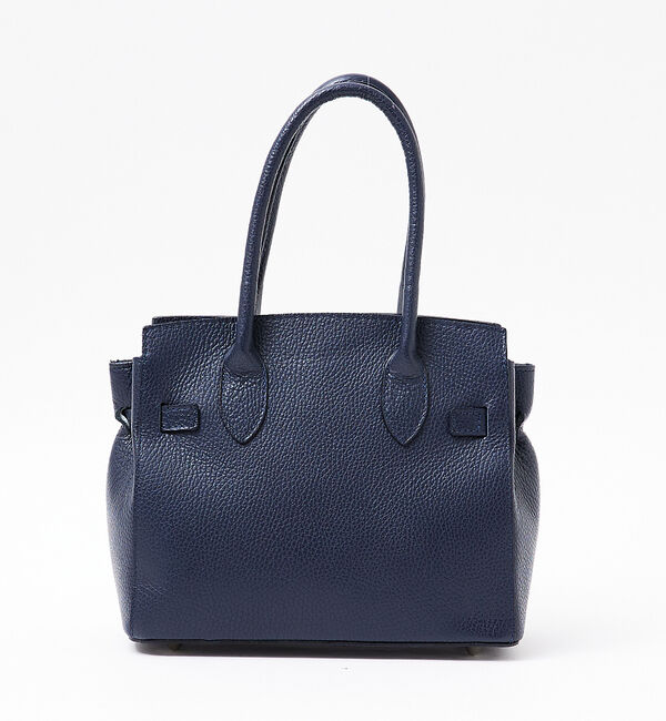 Rouge vif「【追加2】【AULENTTI/オウレンティ】レザーベルト付ミディトートバッグ」|ショルダー・メッセンジャー|