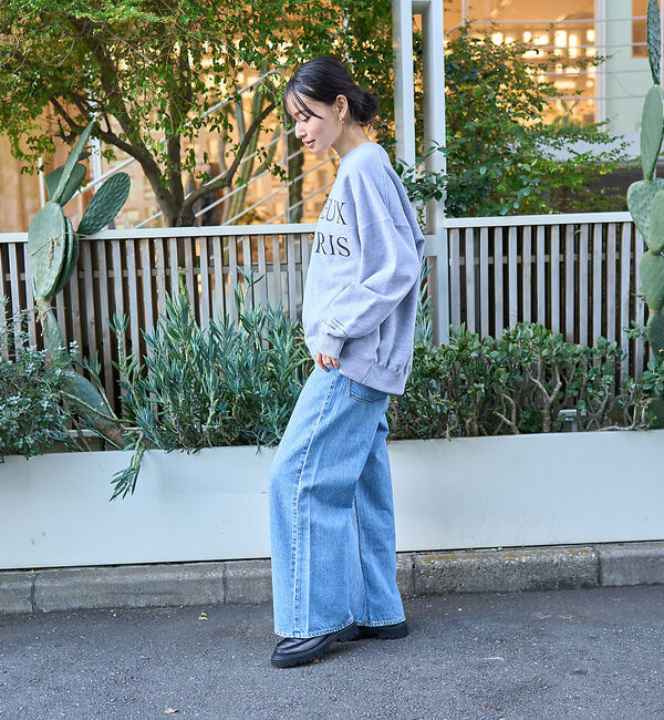 Rouge vif「オーバーサイズロゴスウェット」|スウェット・ジャージ|