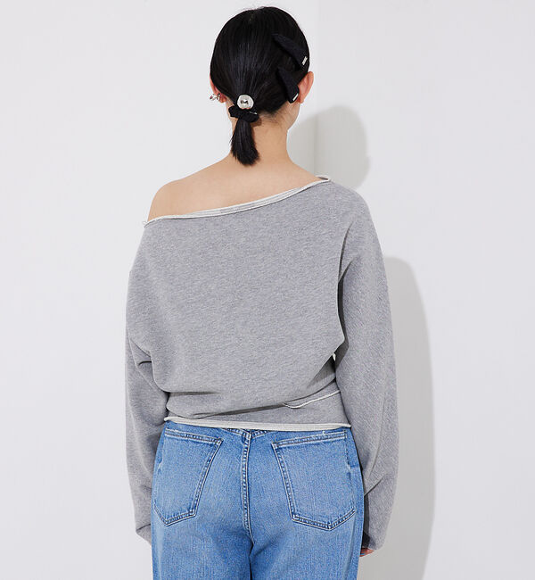 Rouge vif「オフショルスウェットプルオーバー」|スウェット・ジャージ|