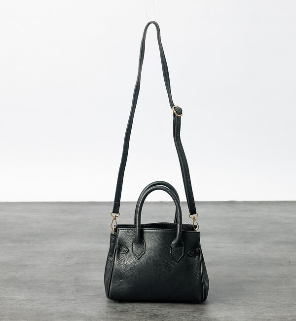 Rouge vif「【AULENTTI/オウレンティ】2WAY レザーミニバッグ / ベルト付きレザ」|ショルダー・メッセンジャー|