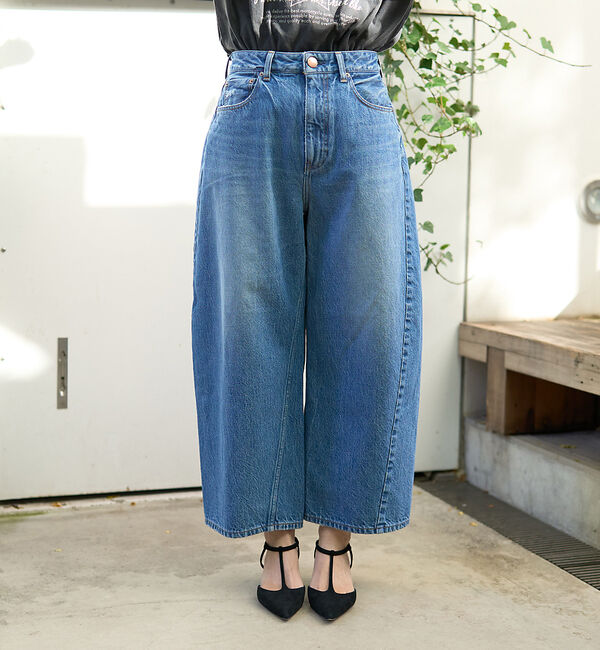 Rouge vif「【RED CARD/レッドカード】Oregon　カーブワイドクロップドデニム」|デニム|