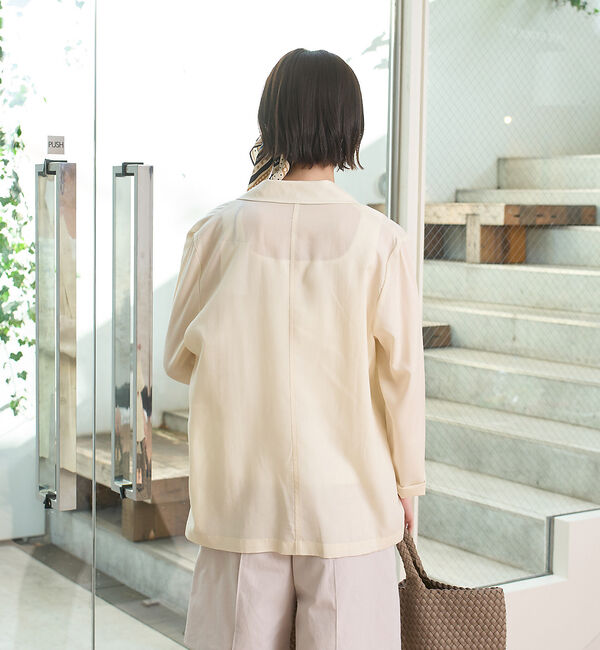 Rouge vif「エアリーシャツジャケット」|テーラードジャケット|