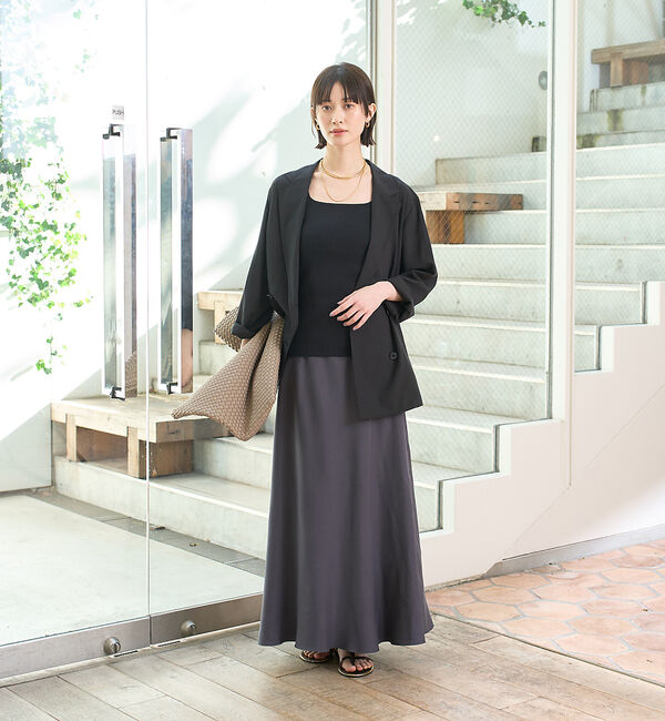 Rouge vif「エアリーシャツジャケット」|テーラードジャケット|