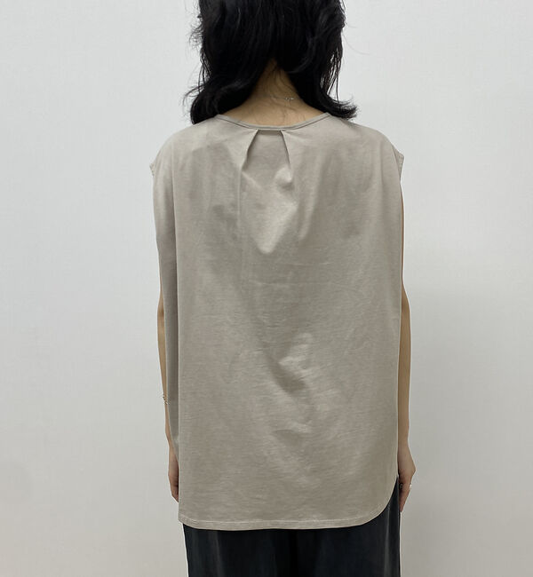 Rouge vif「タック入りノースリーブカットソーブラウス」|シャツ・ブラウス|