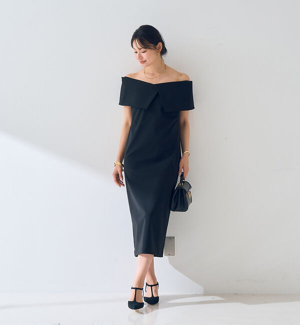 Rouge vif「【撥水】大衿トリコットワンピース」|ワンピース|