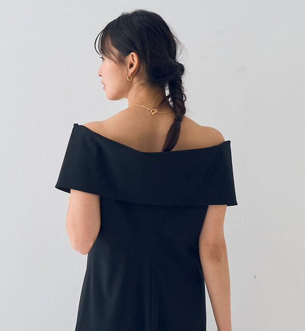 Rouge vif「【撥水】大衿トリコットワンピース」|ワンピース|