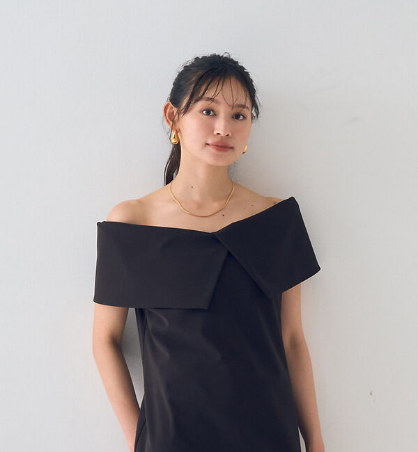 Rouge vif「【撥水】大衿トリコットワンピース」|ワンピース|