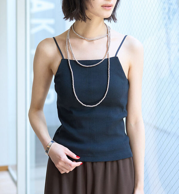 Rouge vif「【Robert P.Miller/ロバートピーミラー】Prib Cup Cami」|キャミソール|ブラック