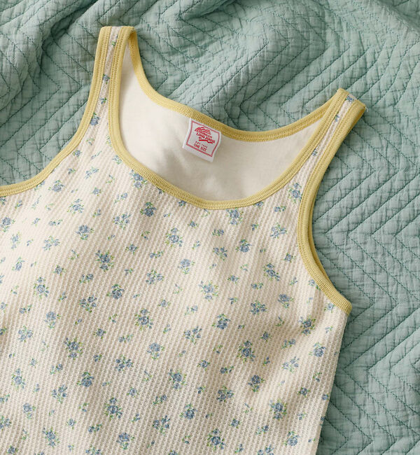 Rouge vif「【JEMORGAN / ジェーイーモーガン】クレリックタンクトップ/花柄/カップ」|キャミソール|