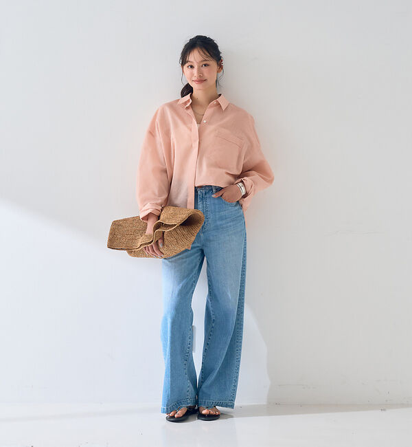 Rouge vif「【新色登場】バックツイストピンストシャツ」|シャツ・ブラウス|