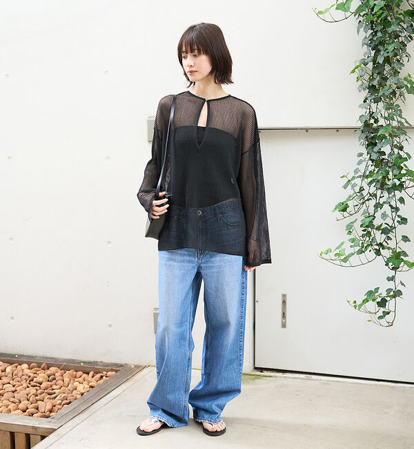 Rouge vif「【upper hights/アッパーハイツ】THE NIECE MID-RISE」|デニム|