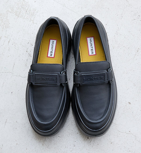 Rouge vif「【HUNTER/ハンター】リファインド エクスプローラー フラットフォーム ロー」|ローファー|