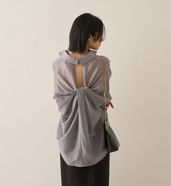 Rouge vif「【新色登場】バックツイストシャツ」|シャツ・ブラウス|