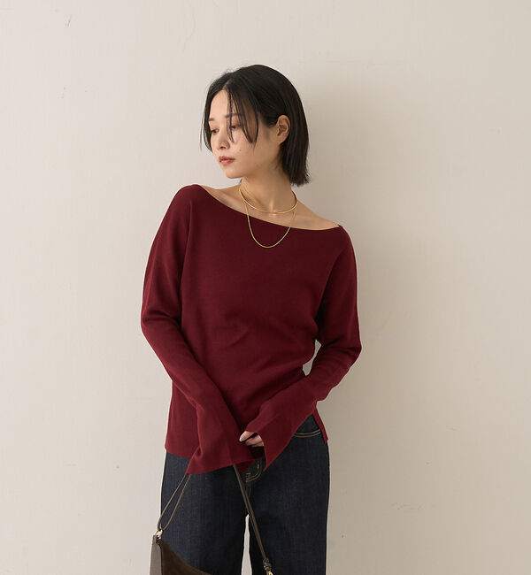 Rouge vif「【セットアップ対応】フレアドルマンニットプルオーバー」|ニット・セーター|