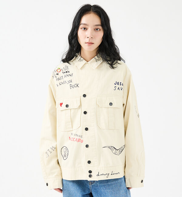 Rouge vif「【THRIFTY LOOK/スリフティルック】MEMORIAL M-43 JAC」|ブルゾン・スタジャン|