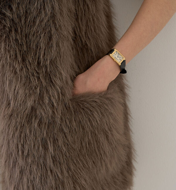 Rouge vif「【一部店舗限定】エコファーベスト」|ダウンベスト・ベスト|