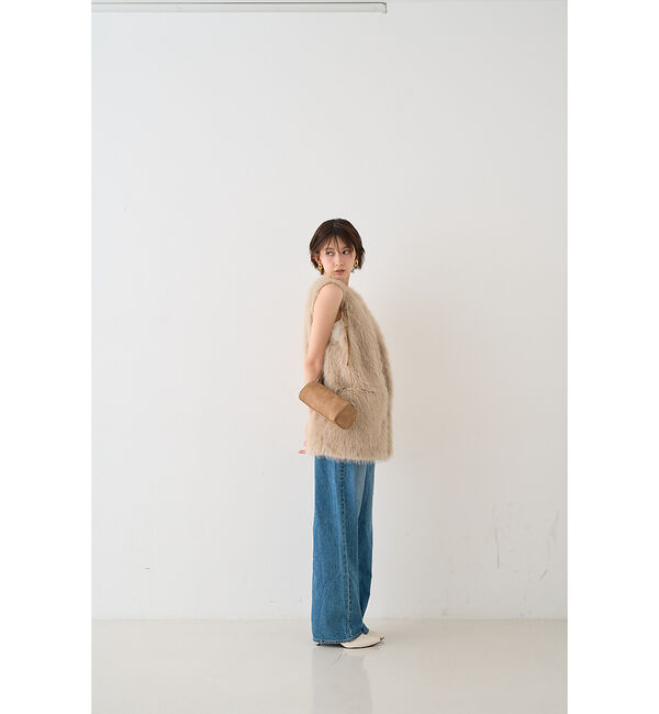 Rouge vif「【一部店舗限定】エコファーベスト」|ダウンベスト・ベスト|