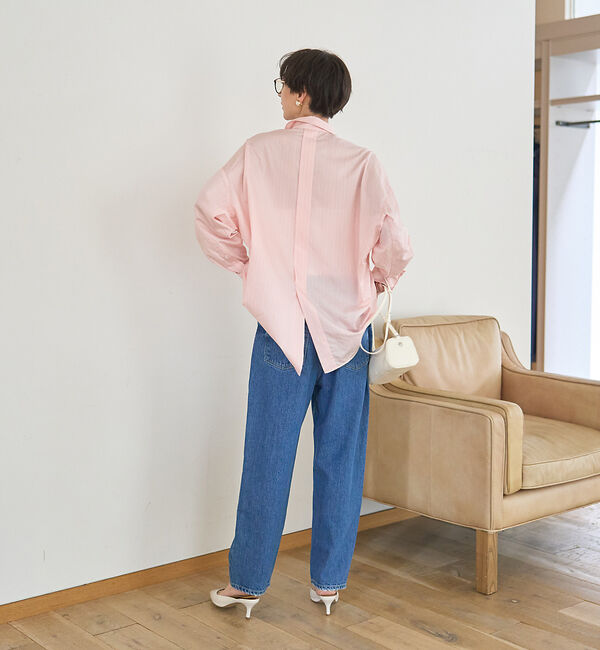 Rouge vif「バックドレープストライプシャツ」|シャツ・ブラウス|