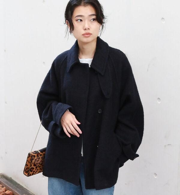 Rouge vif「【2サイズ展開】ウール混ショート丈スライバーコート」|その他|