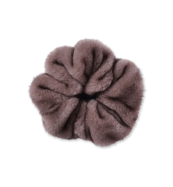Rouge vif「【heyep／ヘイップ】ファーミンクシュシュ Faux Mink Scrunch」|ヘアバンド|