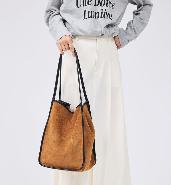 Rouge vif「【IOMMI/イオミ】フェイクスエード トートバッグ 巾着付き」|トートバッグ|