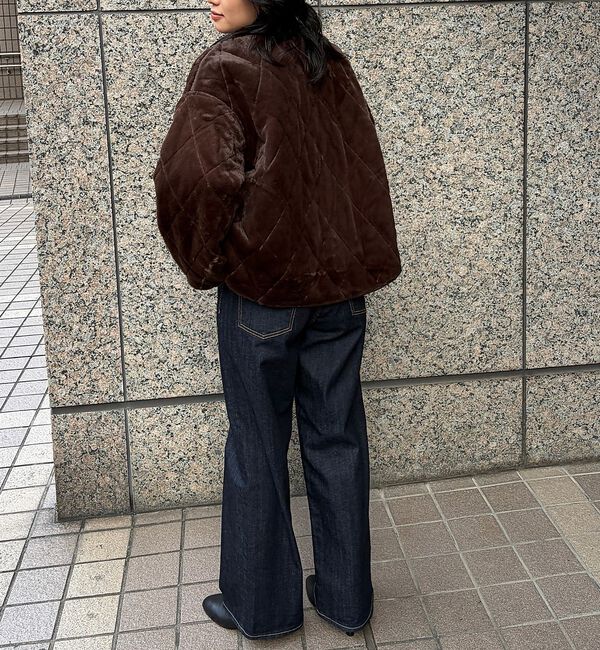 Rouge vif「リバーシブルパネトレーションファーキルトブルゾン」|ブルゾン・スタジャン|